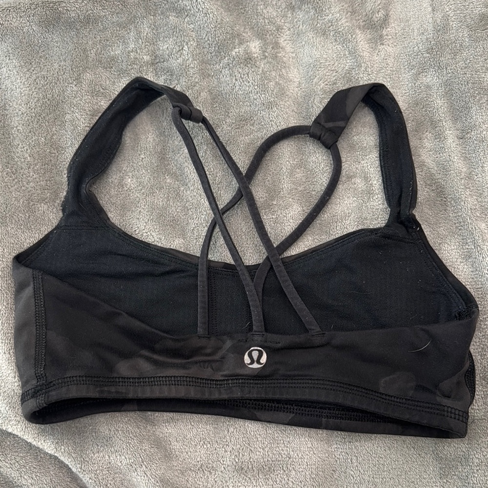 Black Strappy Women's Bralette - Picture 3 of 3